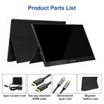 15.6" Full HD Portable Gaming Monitor with Speakers