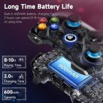 EasySMX Wireless Bluetooth Game Controller - Black/Red