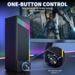 RGB Wired PC Soundbar with Subwoofer Speakers