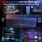 FIFINE RGB Wired Bluetooth Gaming Speaker with Subwoofer