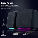 RGB USB Speakers for Laptops & Smartphones