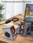 Mini USB PC Speakers with Enhanced Bass Sound