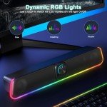 Wired RGB Bluetooth Gaming Sound Bar Speakers
