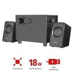 Avora 2.1 Compact Gaming Speakers with Subwoofer