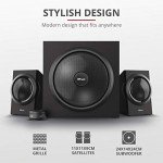 Yuri 2.1 Wooden Subwoofer Speaker Set - Black