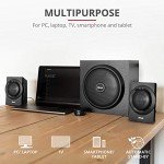 Yuri 2.1 Wooden Subwoofer Speaker Set - Black