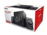 Yuri 2.1 Wooden Subwoofer Speaker Set - Black