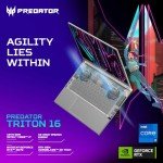 Acer Predator Triton 16 Gaming Laptop, 240Hz Display