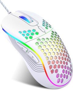 JYCSTE RGB Wired Gaming Mouse with Adjustable DPI
