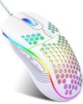 JYCSTE RGB Wired Gaming Mouse with Adjustable DPI