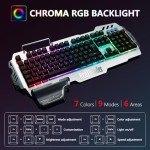 RedThunder K900 V2 RGB Gaming Keyboard with Wrist Rest