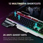 RedThunder K900 V2 RGB Gaming Keyboard with Wrist Rest