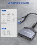 JSAUX USB 3.0 to SATA Adapter Aluminum Shell