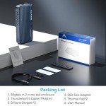 ACASIS 80Gbps M.2 NVMe SSD Enclosure with Fan