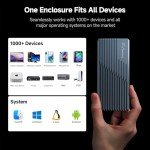 40Gbps M.2 NVMe SSD Enclosure with Cooling Fan