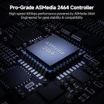 40Gbps M.2 NVMe SSD Enclosure with Cooling Fan