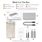 Qwiizlab Thunderbolt USB4 SSD Enclosure, 8TB Support