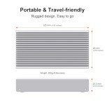 Qwiizlab Thunderbolt USB4 SSD Enclosure, 8TB Support