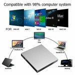 Slim Portable USB CD/DVD Drive for Laptops