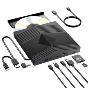 Aumdie USB 3.0 External CD/DVD Drive with Slots
