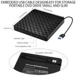 Portable USB 3.0 CD/DVD Drive for Laptops