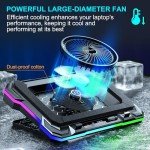 RGB Laptop Cooling Pad with Turbo Fan & Stand