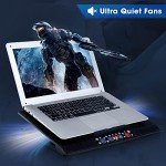 Ergonomic Laptop Cooling Pad with 6 Quiet Fans