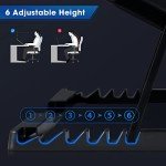Ergonomic Laptop Cooling Pad with 6 Quiet Fans