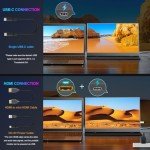 COOLHOOD 15.6" Portable 1080P External Monitor