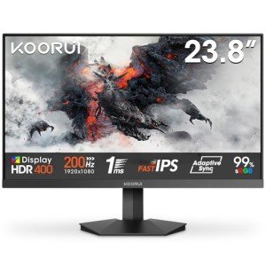 KOORUI 24" 200Hz Fast IPS Gaming Monitor