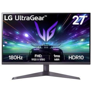 LG UltraGear 27-Inch Gaming Monitor 180Hz HDR