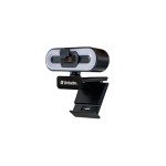 Verbatim HD 1080P Webcam with Microphone and Lighting