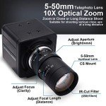 Svpro 1080P USB Webcam with 10X Zoom Lens