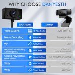 Danyesth 1080p Adjustable Gooseneck Webcam for Laptops: Review