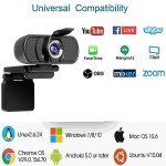 1080P HD Webcam with Microphone for Gaming