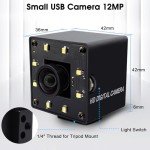 Svpro 12MP 4K USB Camera with Light
