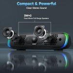 Soulion USB-C Bluetooth Soundbar with LED Lights