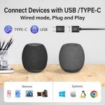 YYV Mini USB Computer Speaker with Enhanced Bass