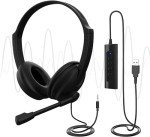 USB Headset with Microphone for Gaming and Office