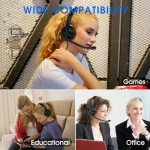 USB Headset with Microphone for Gaming and Office