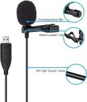 USB Lavalier Microphone for Gaming and Streaming