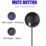 360° USB Microphone for Gaming and Meetings