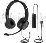Noise Cancelling USB Headset with Microphone