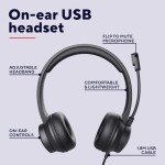 Trust USB Headset with Adjustable Microphone and Cable