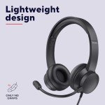 Trust USB Headset with Adjustable Microphone and Cable
