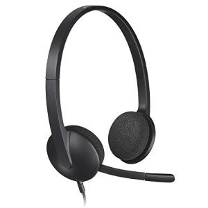 Logitech H340 USB Wired Gaming Headset, Black