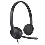 Logitech H340 USB Wired Gaming Headset, Black