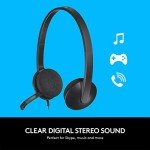 Logitech H340 USB Wired Gaming Headset, Black
