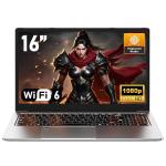 NAIKLULU 16" Gaming Laptop with R-7 Processor