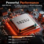 NAIKLULU 16" Gaming Laptop with R-7 Processor